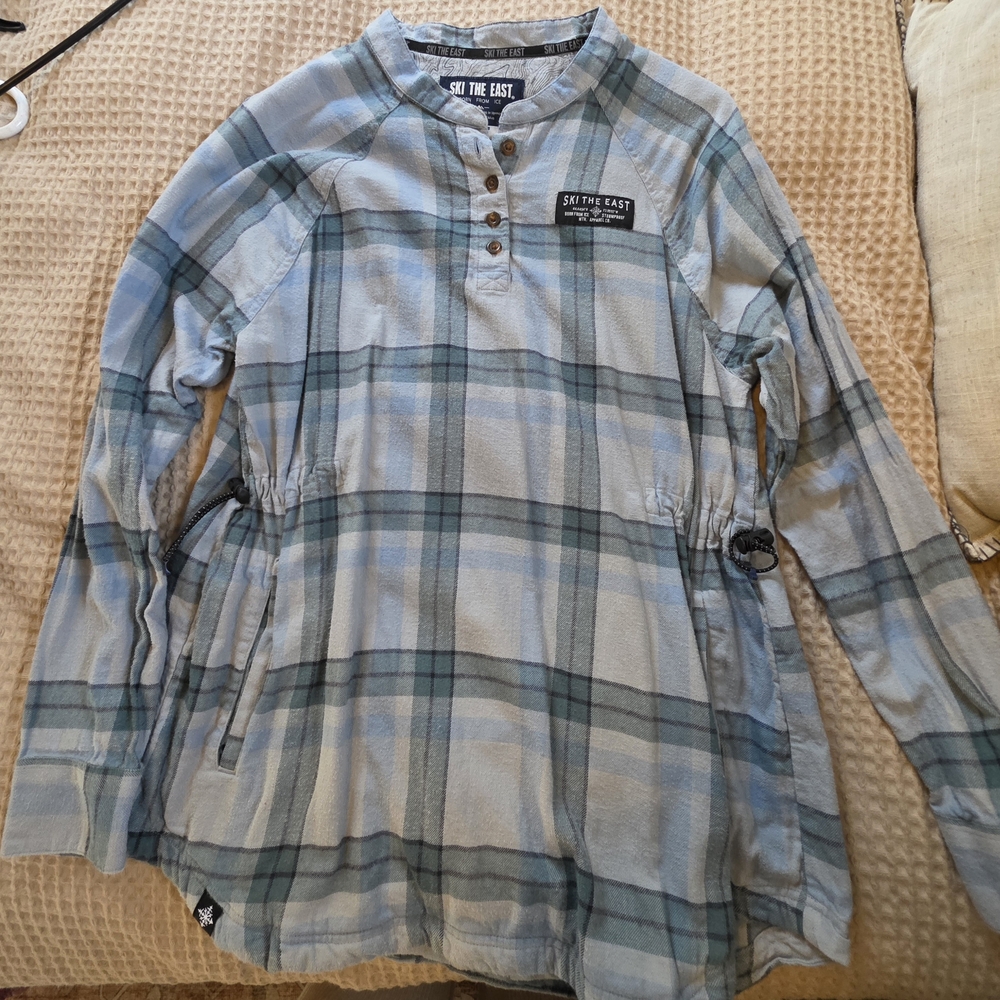 Ski The East Women's Blue Plaid Ski Jacket